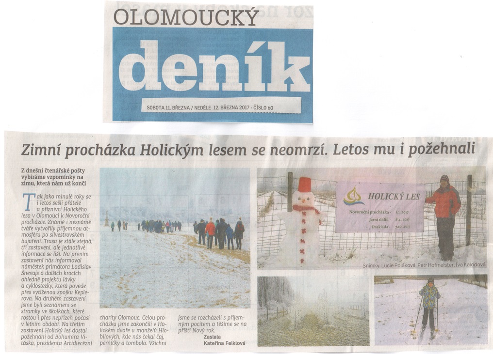 Olomoucký deník, březen 2017